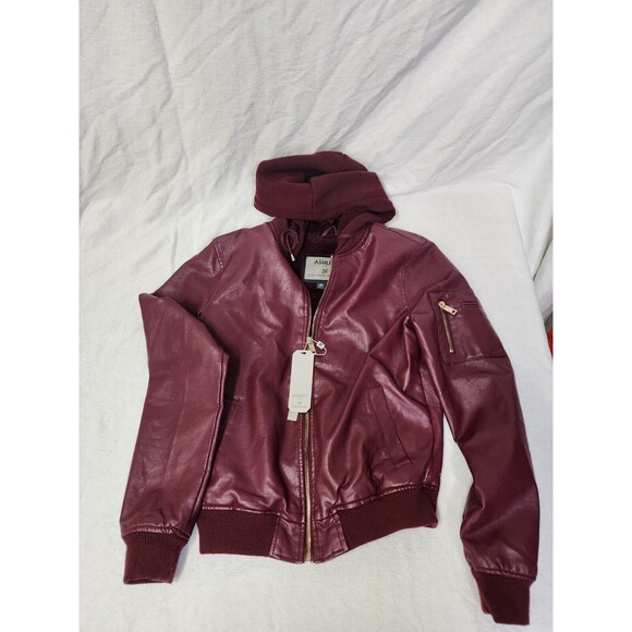 ashley by 26 international jacket Size Small Color Wine Style# JK-JR000072 New! - Picture 4 of 15